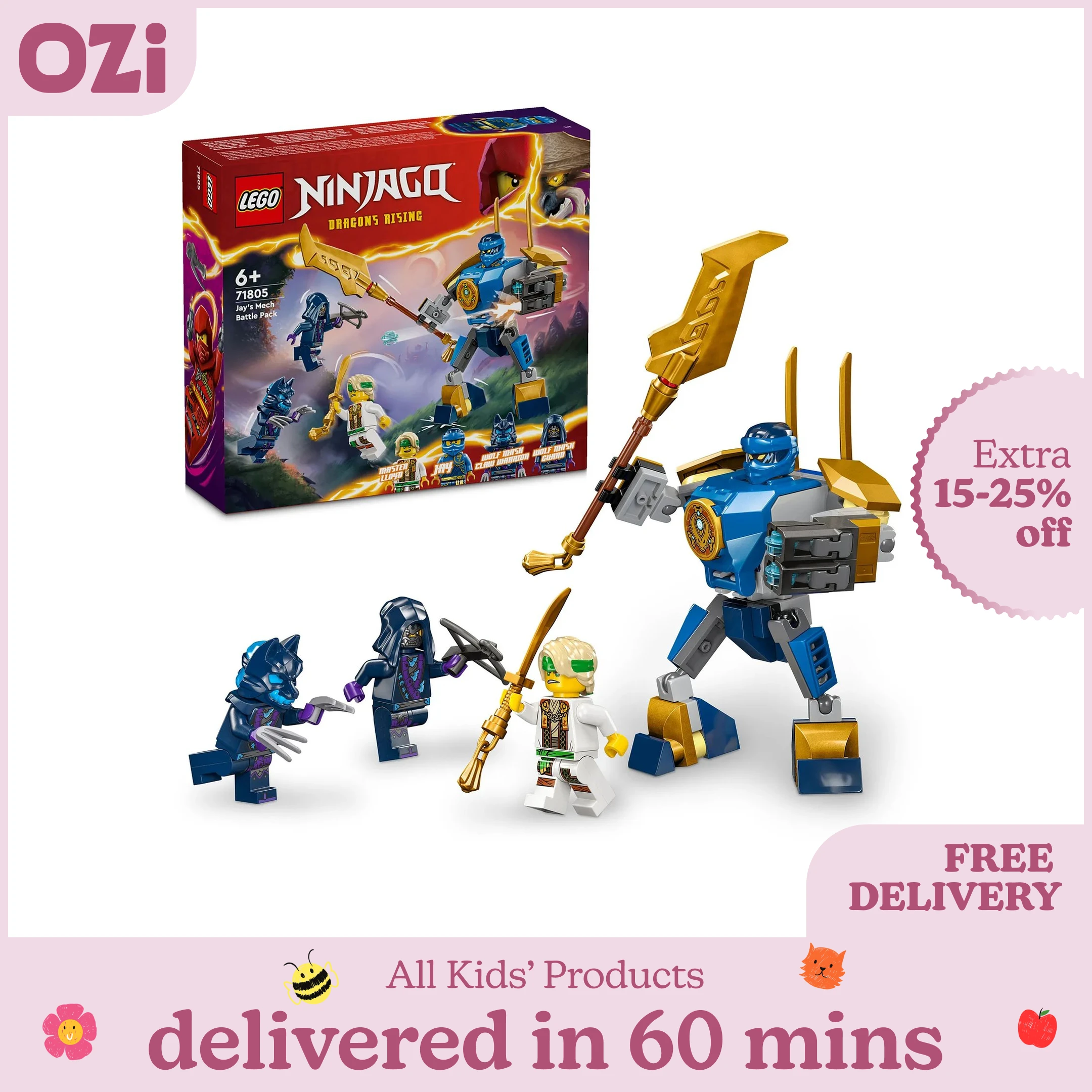 Buy Lego 71805 Ninjago Jay's Mech Battle Pack Ninja Toy